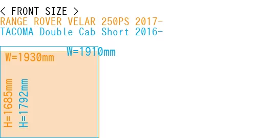 #RANGE ROVER VELAR 250PS 2017- + TACOMA Double Cab Short 2016-